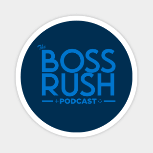 The Boss Rush Podcast Logo (Sky Blue) Magnet